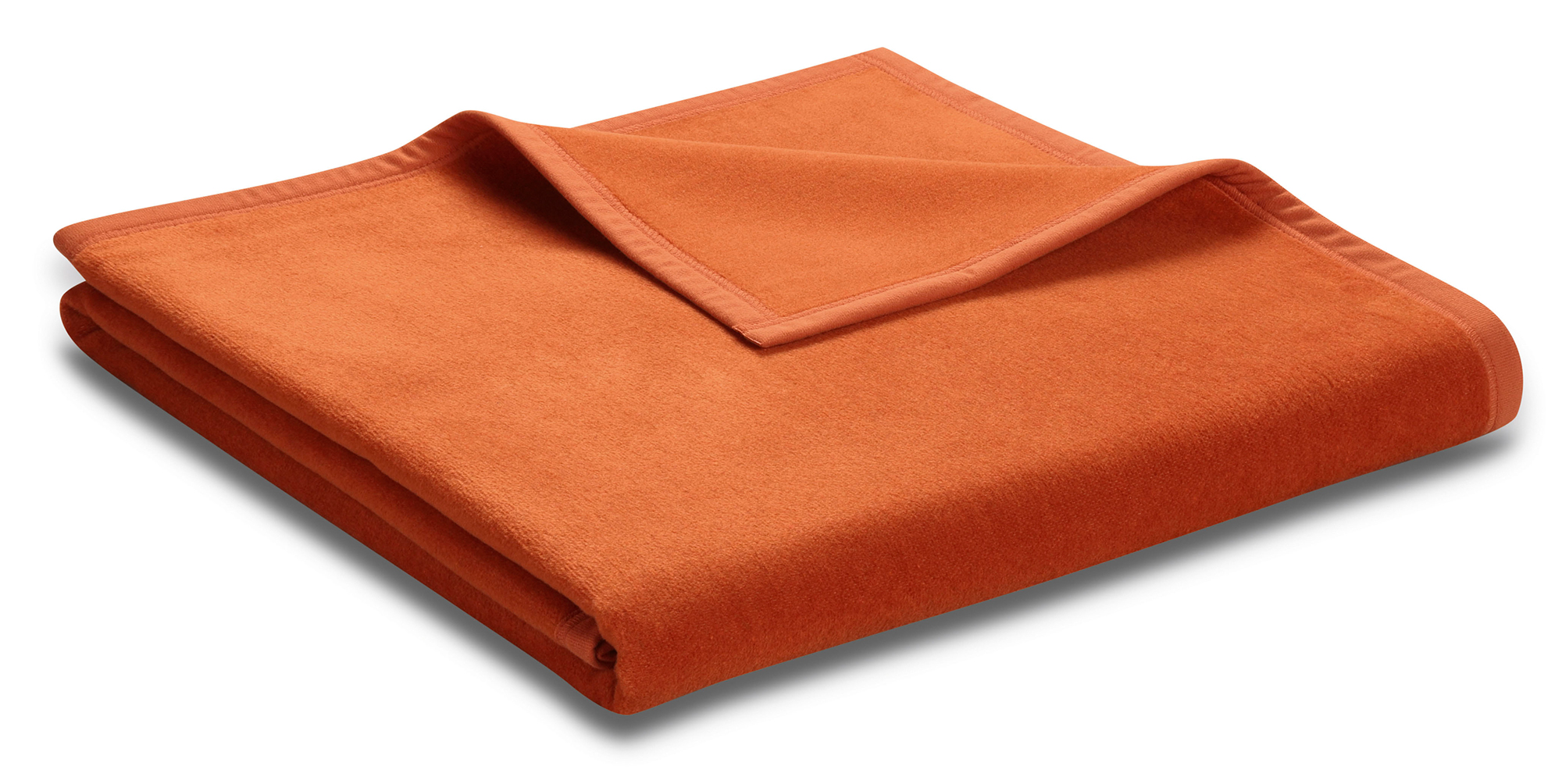 Biederlack Plaid Unicolour | terracotta