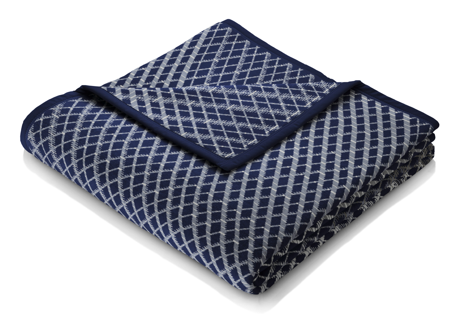 Biederlack Plaid Cotton Home 14 | Threads blue