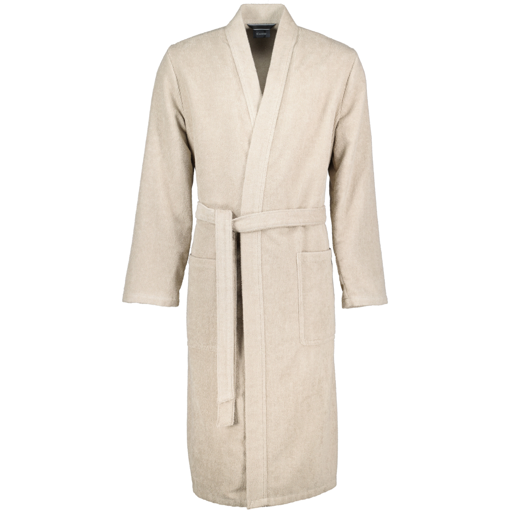 Cawö Herren Kimono-Bademantel extraleicht 5509 | 339 sand