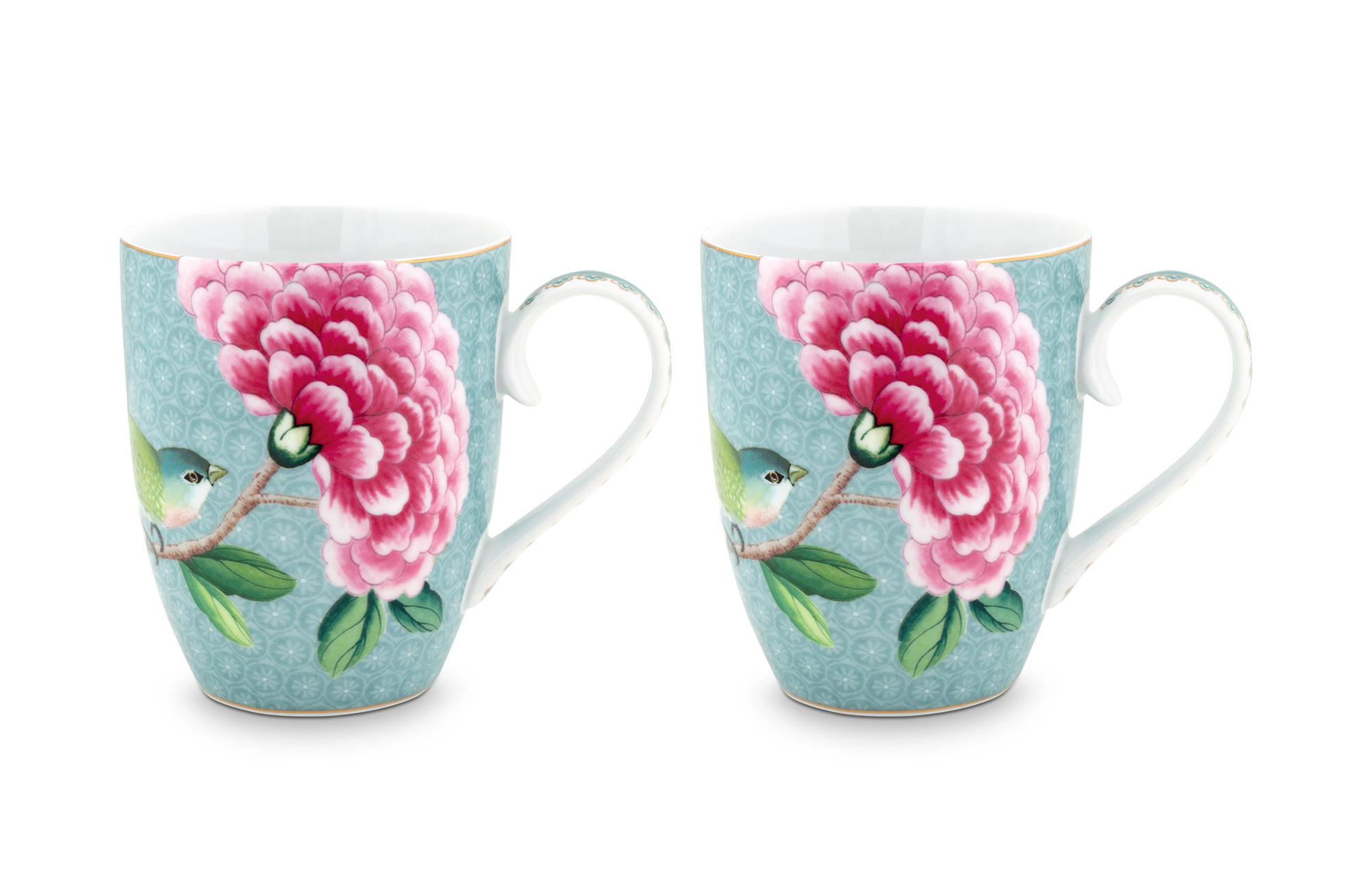 Pip Studio 2er Tassen-Set Blushing Birds | Blue