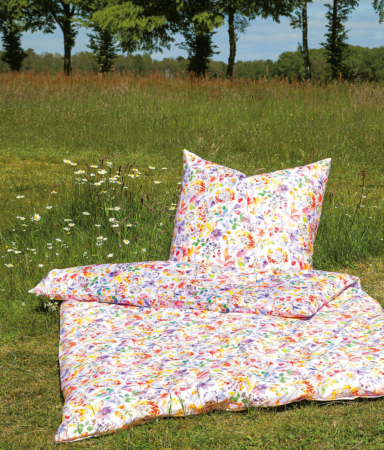 Janine Mako Satin Bettwäsche modern art s | 09 Multicolor