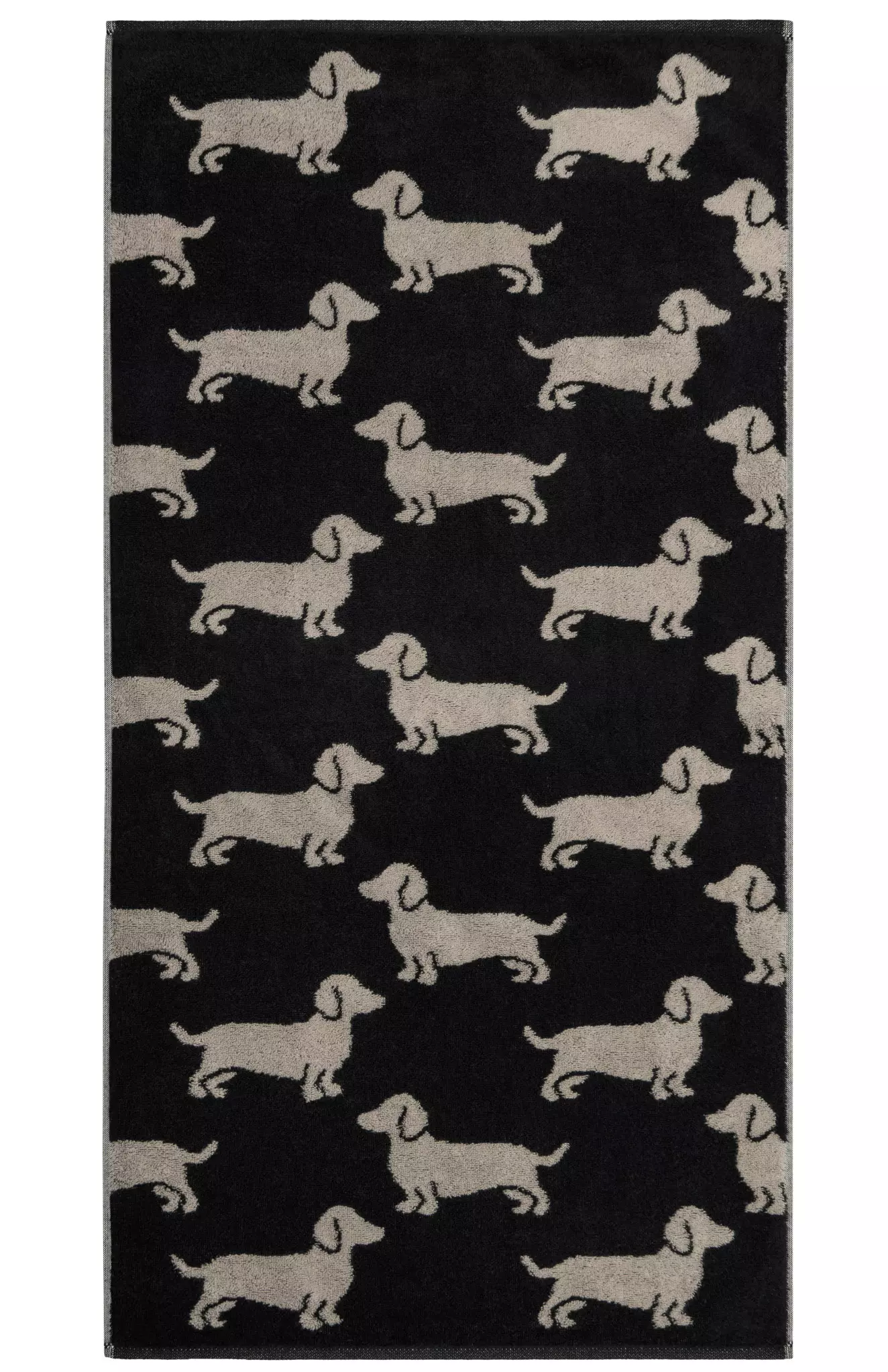 Cawö Handtuch We love Dogs 6246 | 93 schwarz/beige